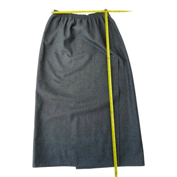Vintage 90' Harve Benard by Benard Holtzman Gray Wool Skirt Women's size… - Picture 4 of 7